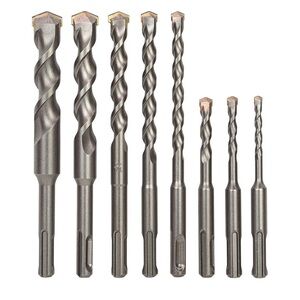 8-Piece SDS Plus Drill Bit Set,Carbide Tipped,Rotary Hammer Brick,Stone,Concrete